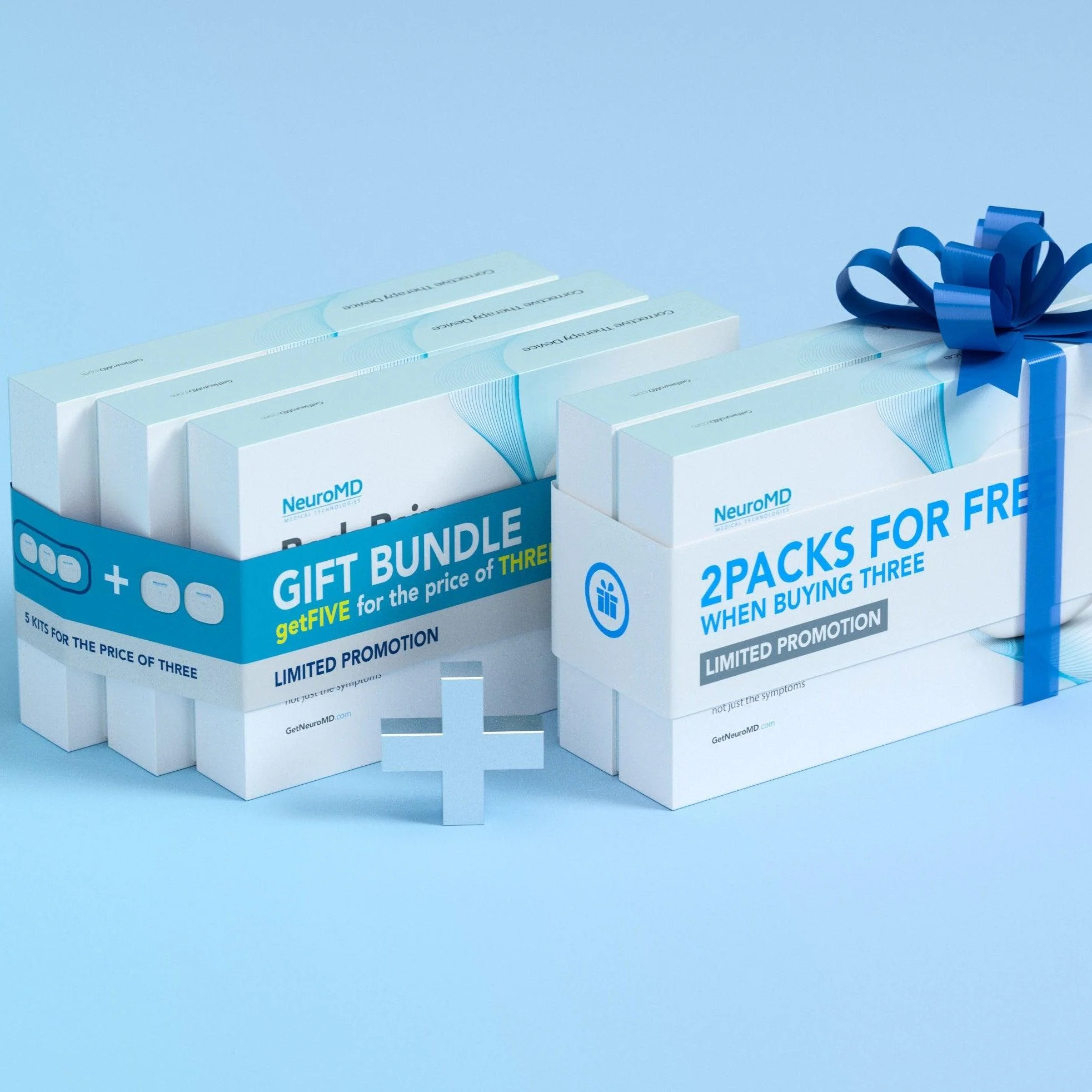 Family Gift Bundle BUY 3 GET 2 FREE - NeuroMD Corrective Therapy Device® for Back Pain